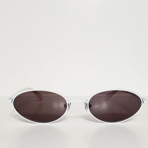 Seraphin By OGI Titanium White Oval Sunglasses 51-21-140 Handmade In Japan